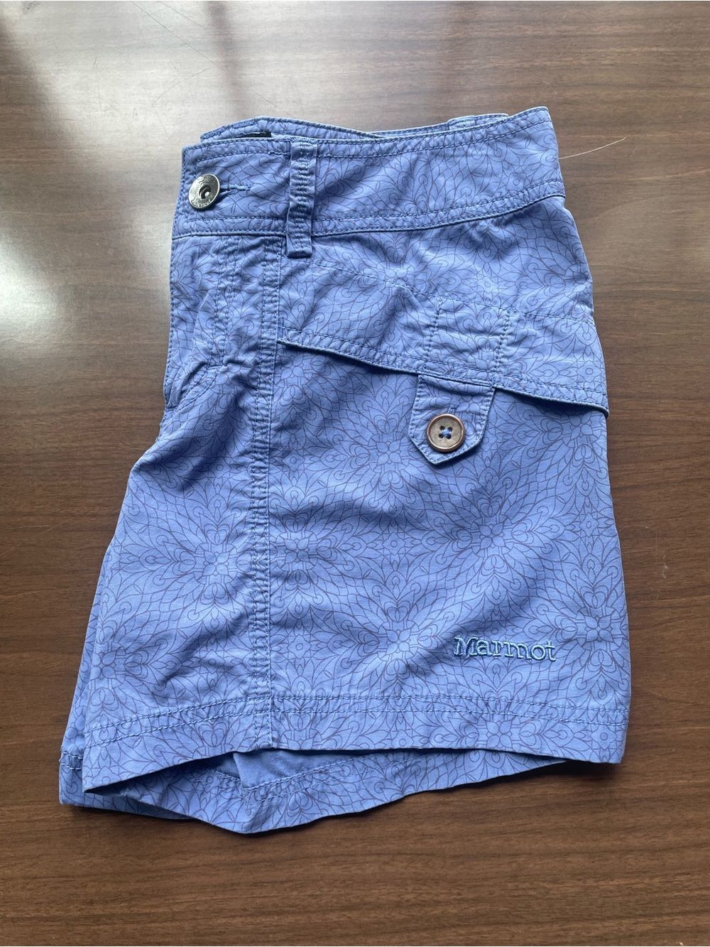 Marmot Purple Floral Print Outdoor Shorts